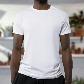 6D51Qi Men's Classic Crew Neck T-Shirt — Soft Cotton Everyday Tee